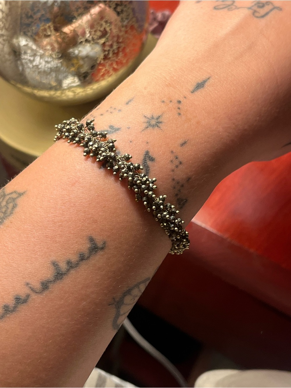Beaded fringe bracelet